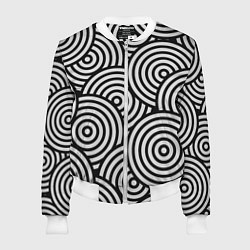 Бомбер женский Abstraction target, цвет: 3D-белый
