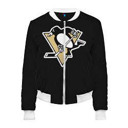 Бомбер женский Pittsburgh Penguins: Malkin, цвет: 3D-белый