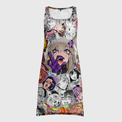 Туника женская Ahegao завихрение, цвет: 3D-принт