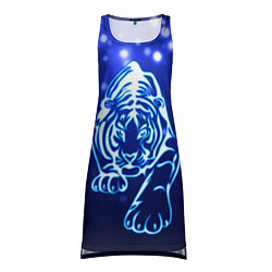 Туника женская Неоновый тигр, цвет: 3D-принт