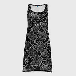 Туника женская Чайная роза: Черно белыи принт, цвет: 3D-принт