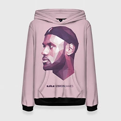 Толстовка-худи женская LeBron James: Poly Violet, цвет: 3D-черный