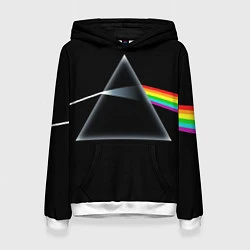 Толстовка-худи женская Pink floyd, цвет: 3D-белый