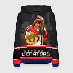 Толстовка-худи женская Ottawa Senators, цвет: 3D-синий