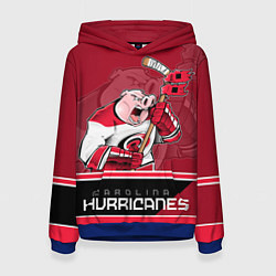 Толстовка-худи женская Carolina Hurricanes, цвет: 3D-синий
