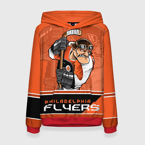 Женская толстовка Philadelphia Flyers / 3D-Красный – фото 1