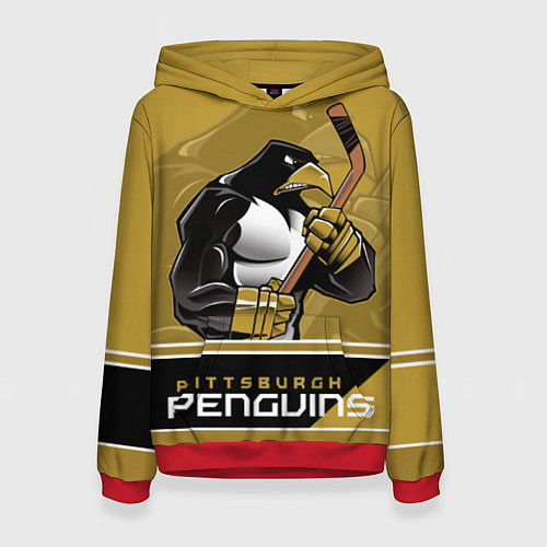 Женская толстовка Pittsburgh Penguins / 3D-Красный – фото 1