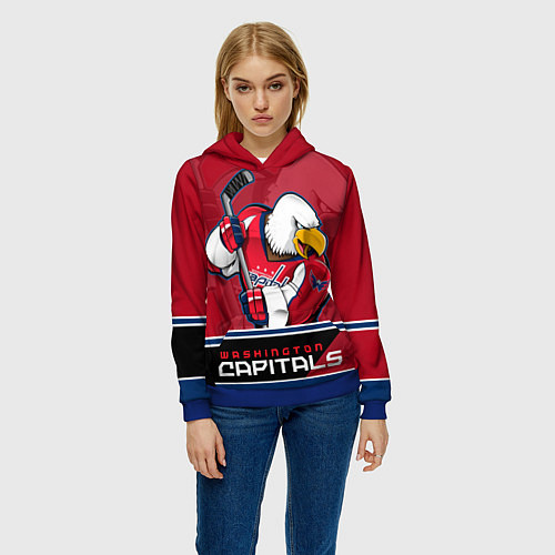 Женская толстовка Washington Capitals / 3D-Синий – фото 3