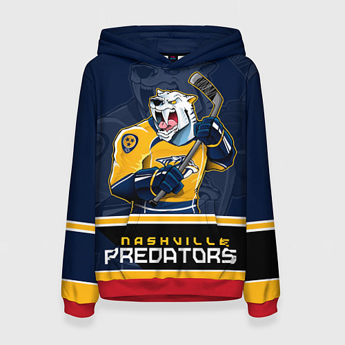 Женская толстовка Nashville Predators / 3D-Красный – фото 1