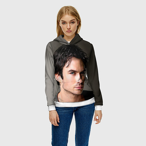 Женская толстовка Ian Somerhalder / 3D-Белый – фото 3
