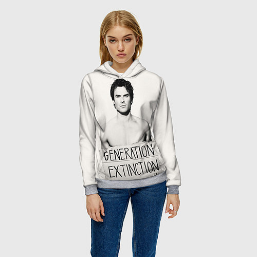 Женская толстовка Generation Extinction / 3D-Меланж – фото 3