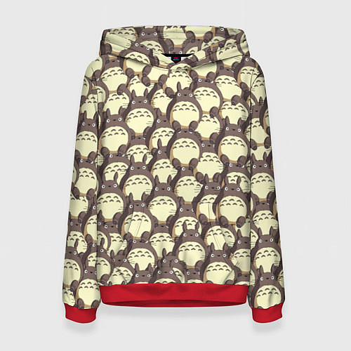 Женская толстовка Тоторо / 3D-Красный – фото 1