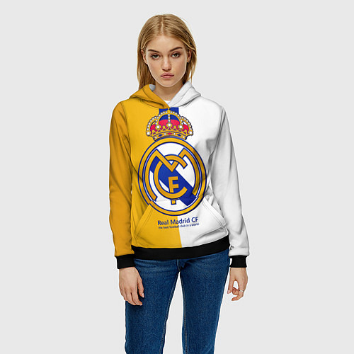 Женская толстовка Real Madrid CF / 3D-Черный – фото 3