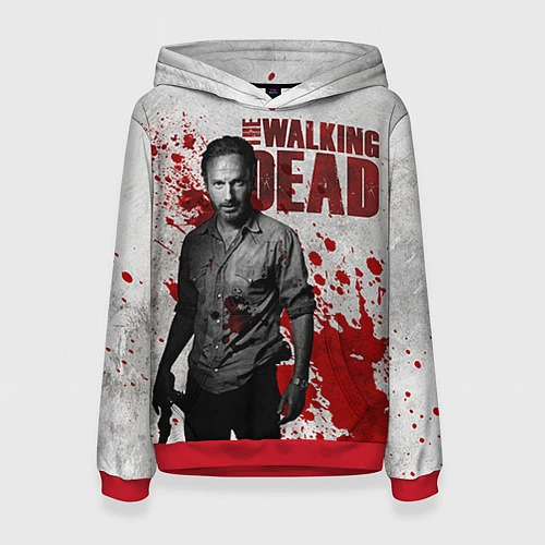 Женская толстовка Walking Dead: Rick Grimes / 3D-Красный – фото 1