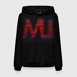 Толстовка-худи женская Manchester United team, цвет: 3D-черный