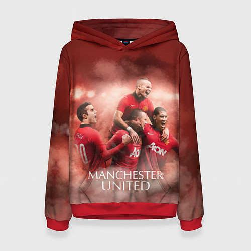 Женская толстовка Manchester United / 3D-Красный – фото 1