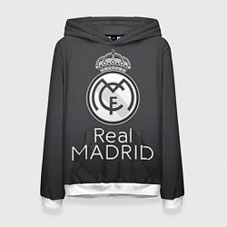 Толстовка-худи женская Real Madrid, цвет: 3D-белый