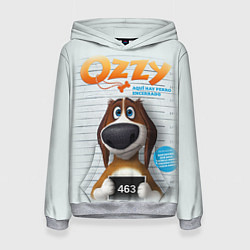 Толстовка-худи женская Ozzy Dog, цвет: 3D-меланж