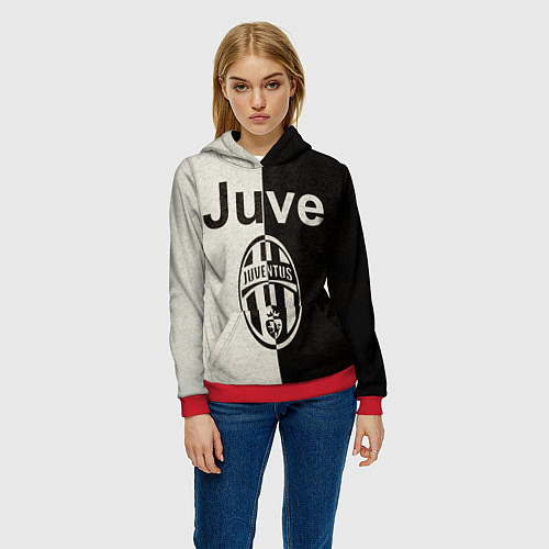 Женская толстовка Juventus6 / 3D-Красный – фото 3