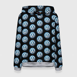 Толстовка-худи женская Volkswagen, цвет: 3D-меланж