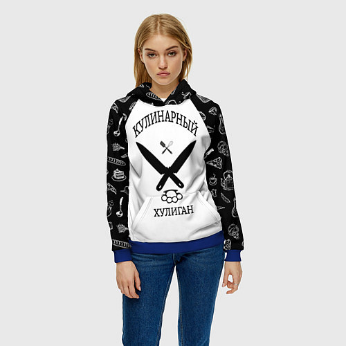Женская толстовка Повар 1 / 3D-Синий – фото 3