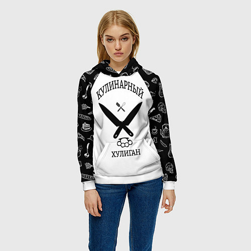 Женская толстовка Повар 1 / 3D-Белый – фото 3