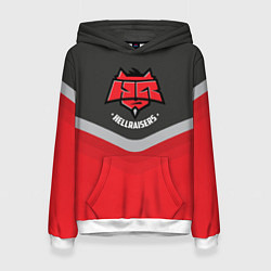 Толстовка-худи женская HellRaisers Uniform, цвет: 3D-белый