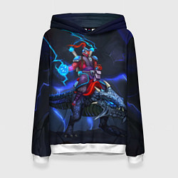 Толстовка-худи женская Disruptor Lightning, цвет: 3D-белый
