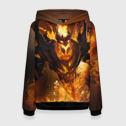 Толстовка-худи женская Nevermore Hell, цвет: 3D-черный