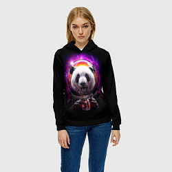 Толстовка-худи женская Panda Cosmonaut, цвет: 3D-черный — фото 2
