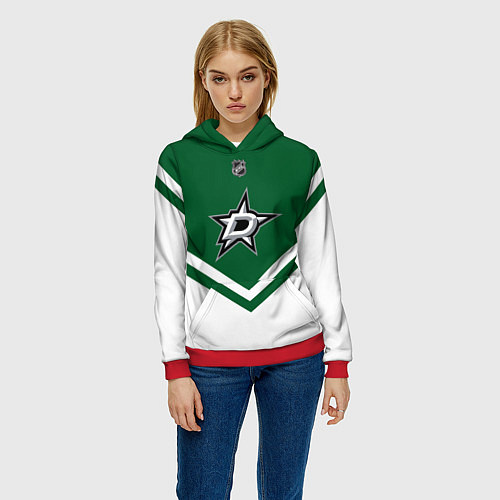 Женская толстовка NHL: Dallas Stars / 3D-Красный – фото 3