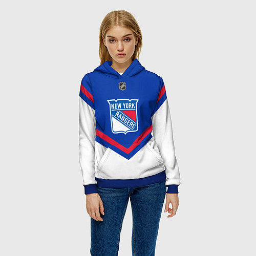 Женская толстовка NHL: New York Rangers / 3D-Синий – фото 3