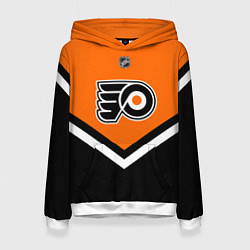 Толстовка-худи женская NHL: Philadelphia Flyers, цвет: 3D-белый