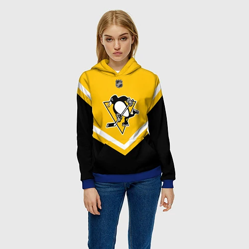 Женская толстовка NHL: Pittsburgh Penguins / 3D-Синий – фото 3