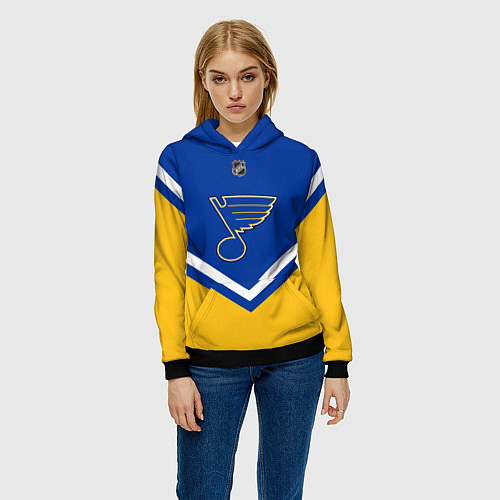 Женская толстовка NHL: St. Louis Blues / 3D-Черный – фото 3