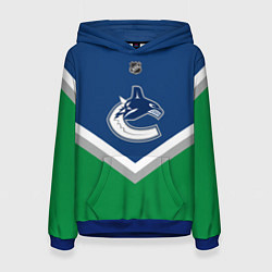 Толстовка-худи женская NHL: Vancouver Canucks, цвет: 3D-синий