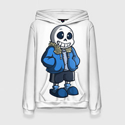 Толстовка-худи женская Undertale, цвет: 3D-белый