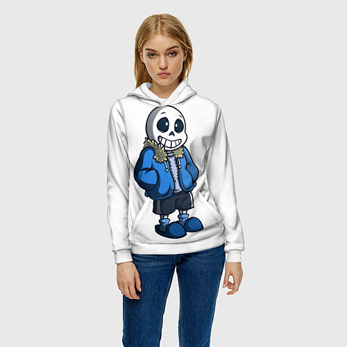 Женская толстовка Undertale / 3D-Белый – фото 3