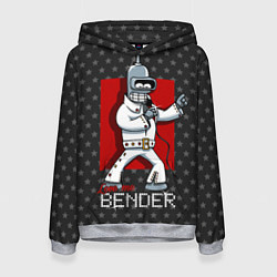 Толстовка-худи женская Bender Presley, цвет: 3D-меланж