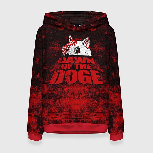 Женская толстовка Dawn of the Doge / 3D-Красный – фото 1