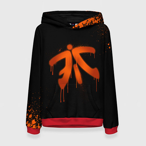 Женская толстовка Fnatic: Black collection / 3D-Красный – фото 1