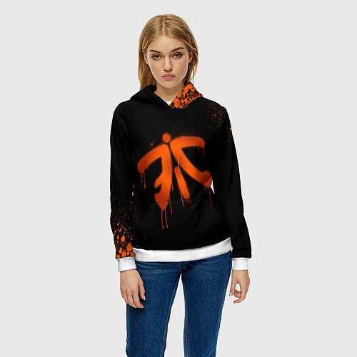 Женская толстовка Fnatic: Black collection / 3D-Белый – фото 3