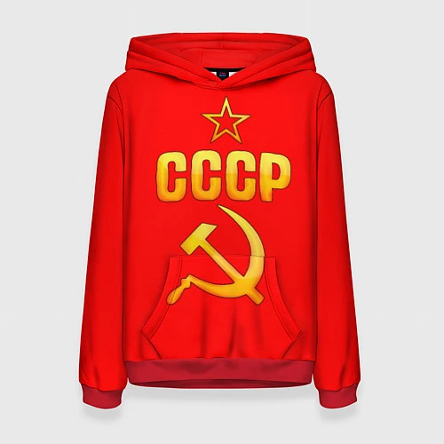 Женская толстовка СССР / 3D-Красный – фото 1