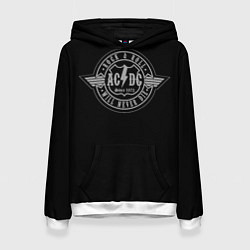 Толстовка-худи женская AC/DC: Will never die, цвет: 3D-белый