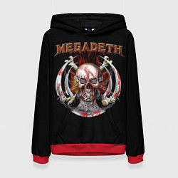 Женская толстовка Megadeth: Skull in chains