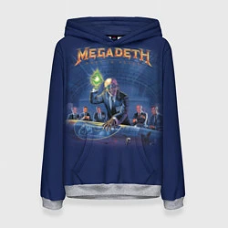 Толстовка-худи женская Megadeth: Rust In Peace, цвет: 3D-меланж