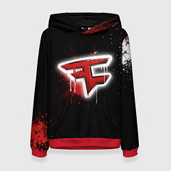 Толстовка-худи женская FaZe Clan: Black collection, цвет: 3D-красный