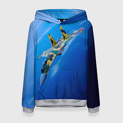 Толстовка-худи женская Су 35, цвет: 3D-меланж