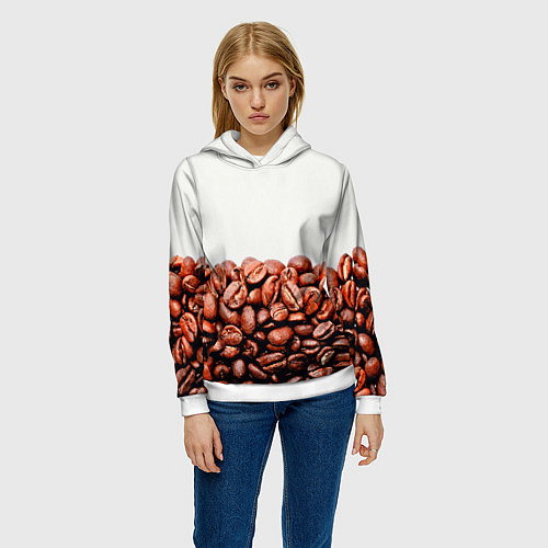 Женская толстовка Coffee / 3D-Белый – фото 3