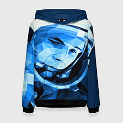 Толстовка-худи женская Gagarin Art, цвет: 3D-черный